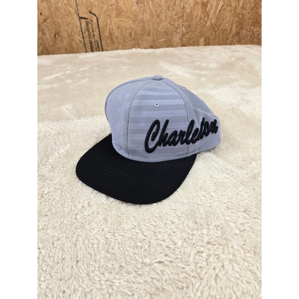 Essencial Charleston Snapback Hat Gray‎ Black Stars USA Flag Style Adjustable